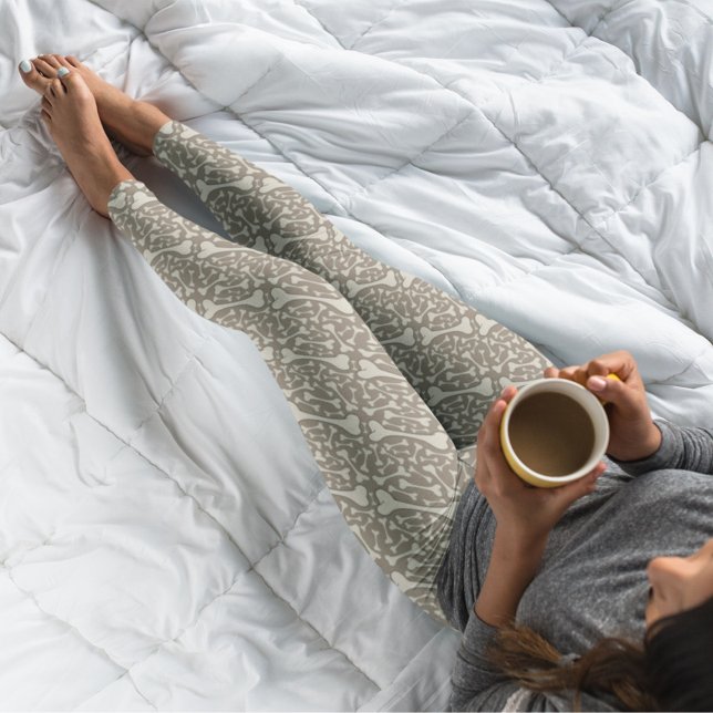 Creepy Skeleton Bones Happy halloween Leggings (Skapare uppladdad)