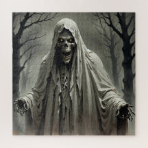 Creepy Skeleton Man Jigszle Puzzle