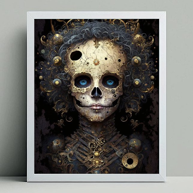 Creepy Skull Gothic Mörk Fantasy Art Poster (Skapare uppladdad)