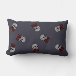 "Creepy Skull Horror Design - Spooky Halloween Art Lumbarkudde