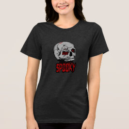 "Creepy Skull Horror Design - Spooky Halloween Art T Shirt
