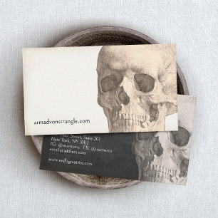 Creepy Skull Visitkort