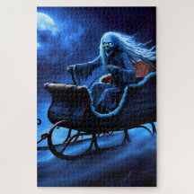 Creepy Sleigh Ghoul flyger genom himmel!