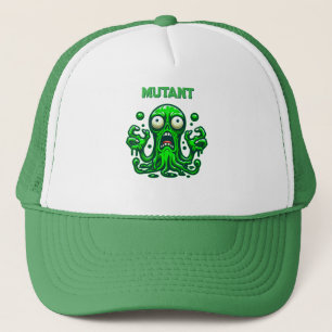 Creepy Slime Zombie Alien - Neon Grönt Monster Keps