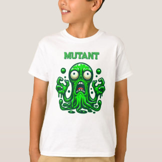 Creepy Slime Zombie Alien - Neon Grönt Monster T Shirt