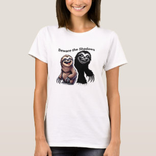 Creepy Sloth Halloween T-Shirt - Cute and Spooky S