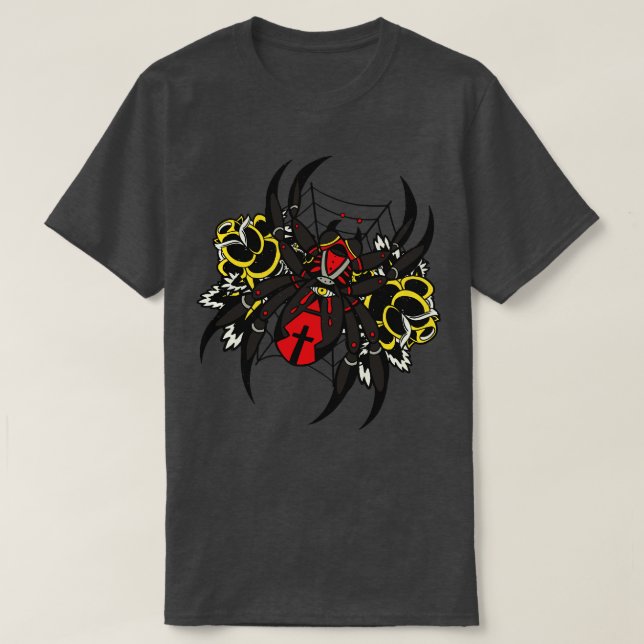Creepy Spider T Shirt (Design framsida)