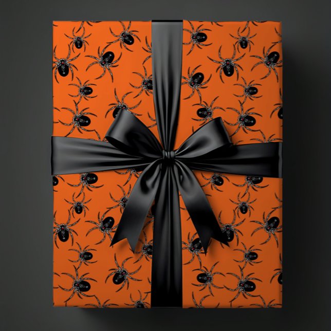 Creepy Spiders Presentpapper (Skapare uppladdad)