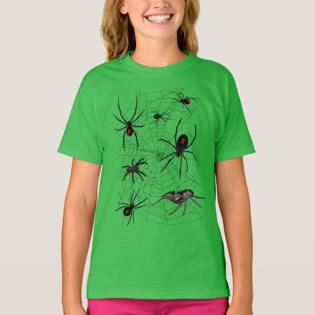 Creepy Spiders T Shirt (Framsida)