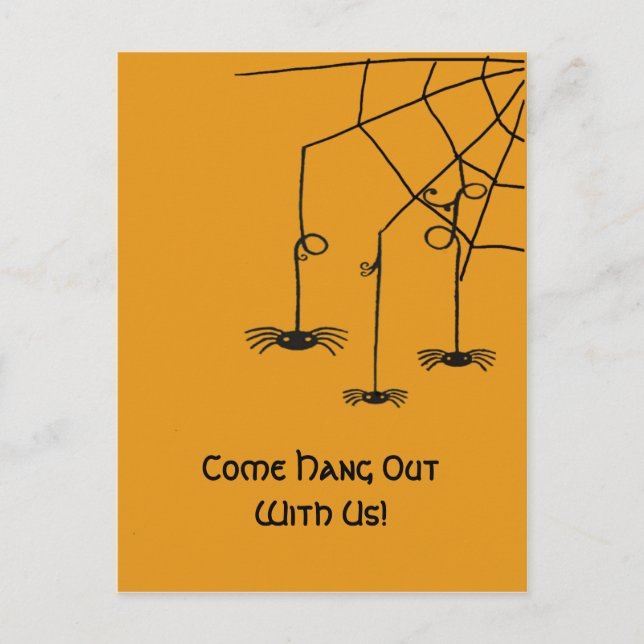 Creepy Spiders Vykort (Framsida)