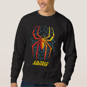 Creepy-Spindelnät Lång Ärmad Tröja