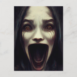 Creepy spöket Halloween 2022 Helg Vykort