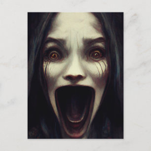 Creepy spöket Halloween 2022 Helg Vykort