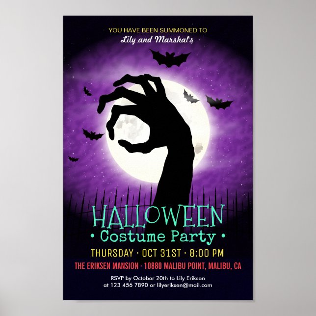 Creepy Spooky Halloween Costume Party | POSTER (Framsidan)