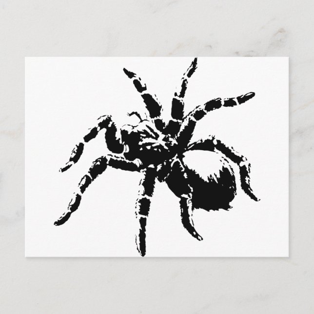 Creepy Tarantula Design Vykort (Framsida)