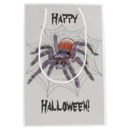 Creepy Tarantula Spider in Giant Webben Illustrati
