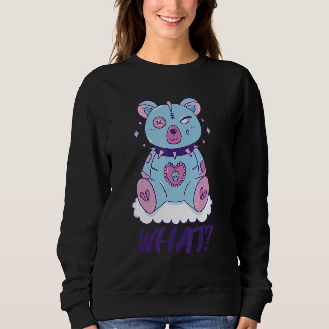 Creepy Teddy What Horror Murderous Teddy Bear What T Shirt (Framsida)