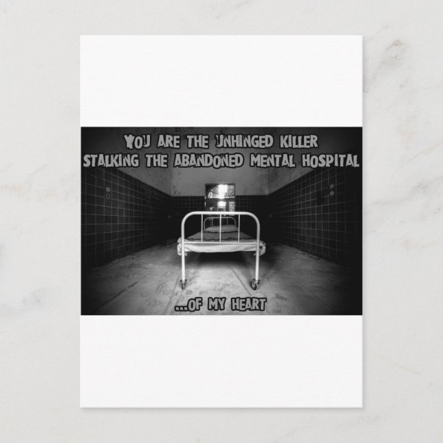 Creepy Valentine Helg Vykort (Framsida)