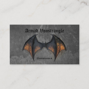 Creepy Vampire Fladdermus Visitkort