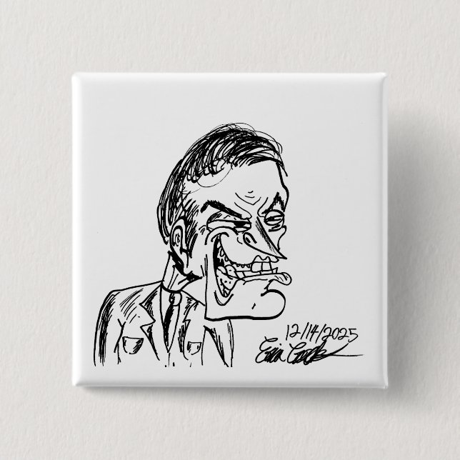 creepy villain cartoon knapp (Framsida)