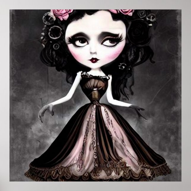 Creepy Vintage Doll Poster (Framsidan)