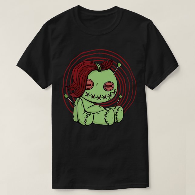 Creepy Voo Doll toon T Shirt (Design framsida)