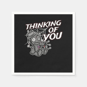 Creepy Voodoo Doll Witch Witchcraft Thinking You Pappersservett