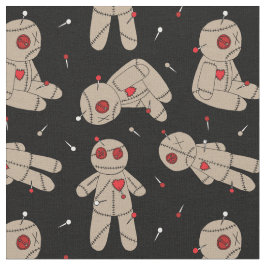 Creepy Voodoo Dolls Goth Hallowen Tyg