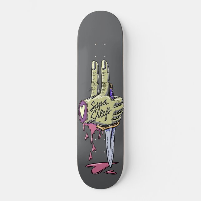 Creepy Zombie Hand Skateboard 8.0 (Framsida)