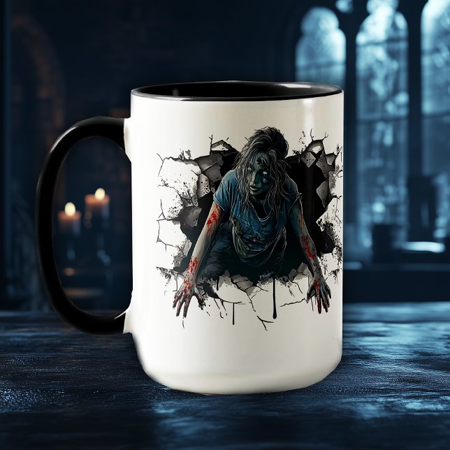 Creepy Zombie Horror - Scary Halloween Mugg (Skapare uppladdad)