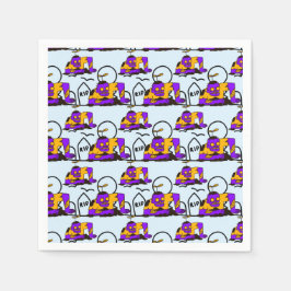 Creepy Zombies Spooky Halloween fest Pappersservett