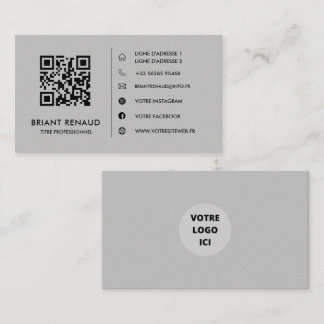 Créez votre propre carte de visite à code QR Visitkort