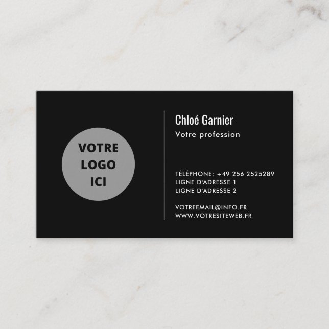 Créez Votre Propre Carte de Visite Visitkort (Framsida)