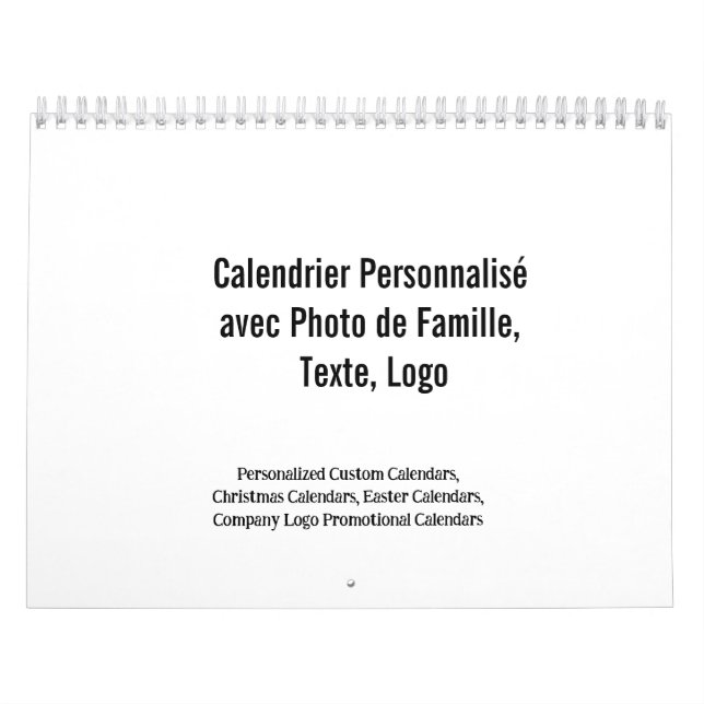 Créez Votre PropreCalendrier Personnalisé Famille Kalender (Omslag)