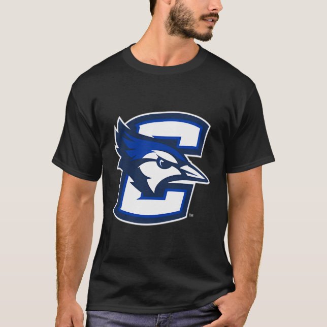 Creighton Bluejays Lämnat chestikon T Shirt (Framsida)