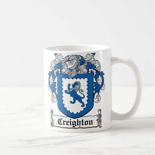 Creighton familjvapensköld kaffemugg (Höger)