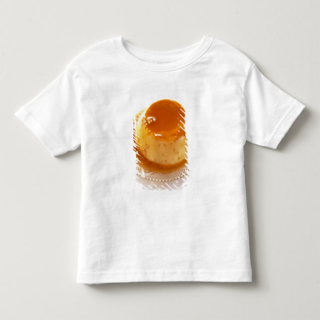 Crème caramel typ av pudding med karamell t-shirt (Framsida)