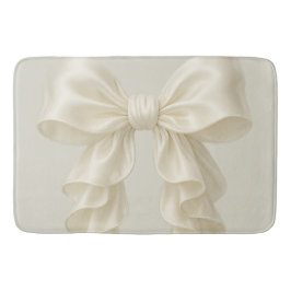Crème Cascade Ruffle Bow Elegant Posh Girly Badrumsmatta