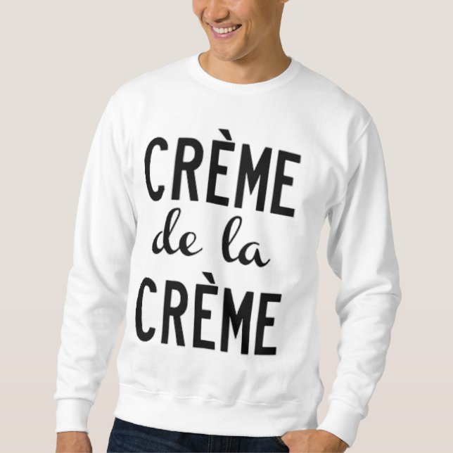 creme de la creme lång ärmad tröja (Framsida)