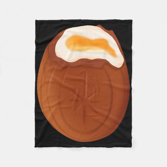 Creme Egg Chocolate Påsk Quirky Konstig Funny Fleecefilt (Framsidan)