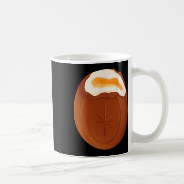 Creme Egg Chocolate Påsk Quirky Konstig Funny Kaffemugg (Höger)