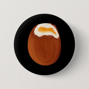 Creme Egg Chocolate Påsk Quirky Konstig Funny Knapp