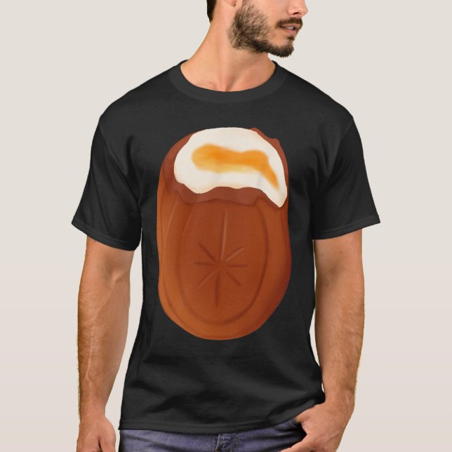Creme Egg Chocolate Påsk Quirky Konstig Funny T Shirt (Framsida)