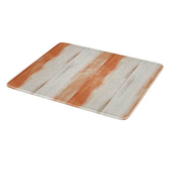 Crème Fersken Orange Ränder   (Hörn)