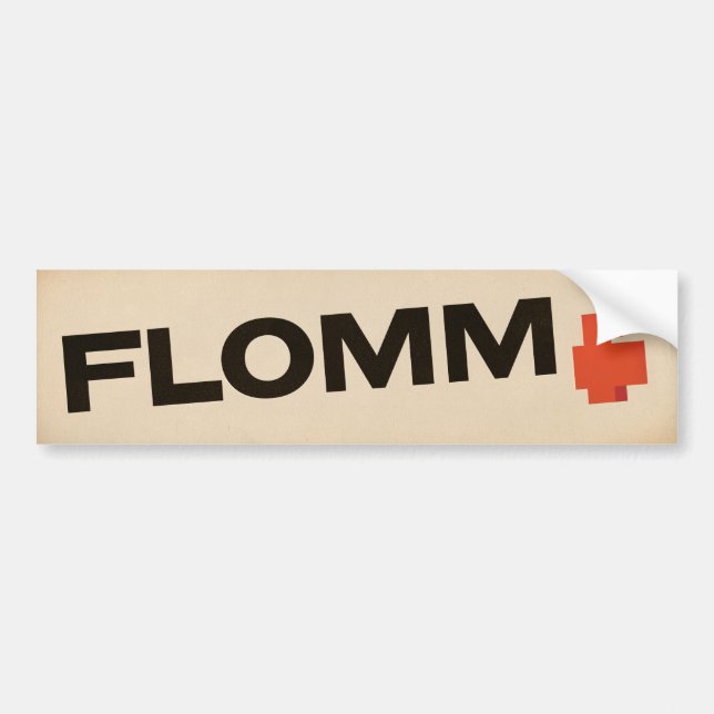 crème FLOMM positavo Bildekal (Framsidan)
