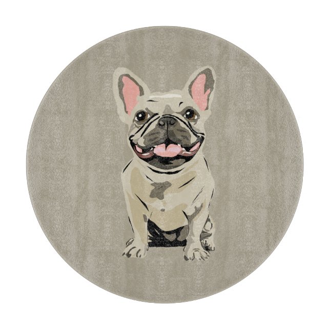 Crème fransk bulldogg (Framsidan)