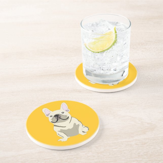 Crème fransk bulldogg underlägg (Sidan)