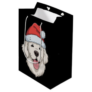 Crème Golden Retriever Älskare Jul Santa Hatt