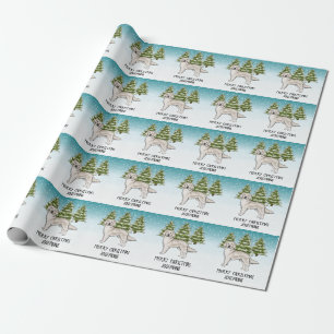 Crème Golden Retriever Hund Jul Anpassad Text Presentpapper