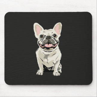 Cremefransk bulldog, jag älskar min hund musmatta